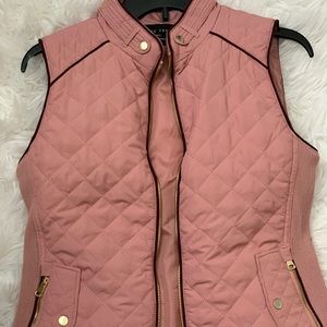 Pink puffer vest